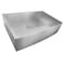 Nantucket Sinks Apron332010-16 33 Inch Pro Series Single Bowl Farmhouse Apron Front Stainless Steel Kitchen Sink APRON332010-16 - alternate 6